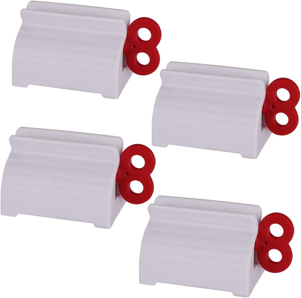 Toothpaste Tube Squeezers Toothpaste Roller - Manual Toothpaste Tube Roller Squeezer Tool, Toothbrush Squeezers, Toothpaste Clip Holder Stand Winder(Multi-Colored)