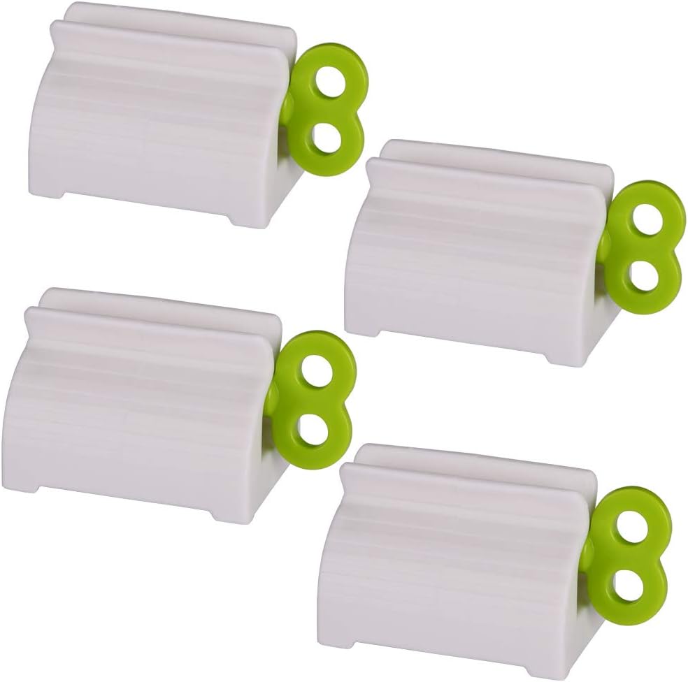 Toothpaste Tube Squeezers Toothpaste Roller - Manual Toothpaste Tube Roller Squeezer Tool, Toothbrush Squeezers, Toothpaste Clip Holder Stand Winder(Multi-Colored)