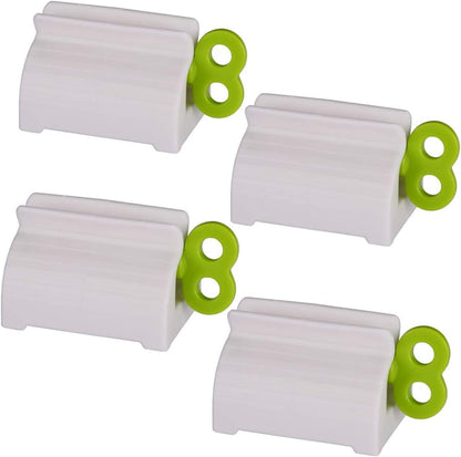 Toothpaste Tube Squeezers Toothpaste Roller - Manual Toothpaste Tube Roller Squeezer Tool, Toothbrush Squeezers, Toothpaste Clip Holder Stand Winder(Multi-Colored)