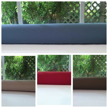 Draft Stopper for Door or Window Cedar Filled Periwinkle Blue