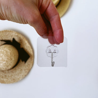 Transparent Self Adhesive Hooks: Waterproof, Heavy Duty (5/10-Pack)