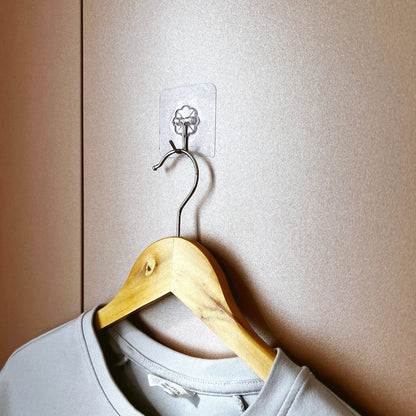 Transparent Self Adhesive Hooks: Waterproof, Heavy Duty (5/10-Pack)