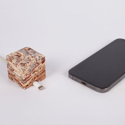 Travertine Cable Holder, Charging Cable Organizer, Cable Keeper, Charging Dock, Office Desk Cable Organizer, Office Gift, Cable Stopper