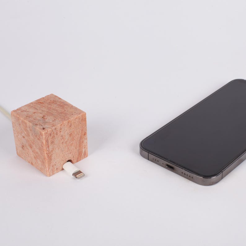 Travertine Cable Holder, Charging Cable Organizer, Cable Keeper, Charging Dock, Office Desk Cable Organizer, Office Gift, Cable Stopper