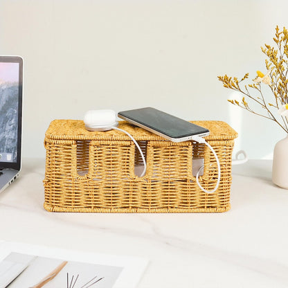 Mothers Day Gift Cable Management Box,Surge Protector Cord Organizer,Wire Hider Box, Cable Tidy Box, Modern Home Decor, Housewarming Gift