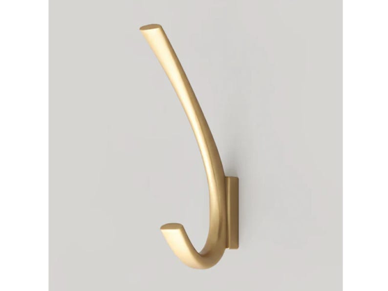 Modern Double Wall Hook For Hanging Robes, Towels, Lights Minimalist Wall Hanger For Bathrooms, Hallways, Bedroom Corrosion Resistant