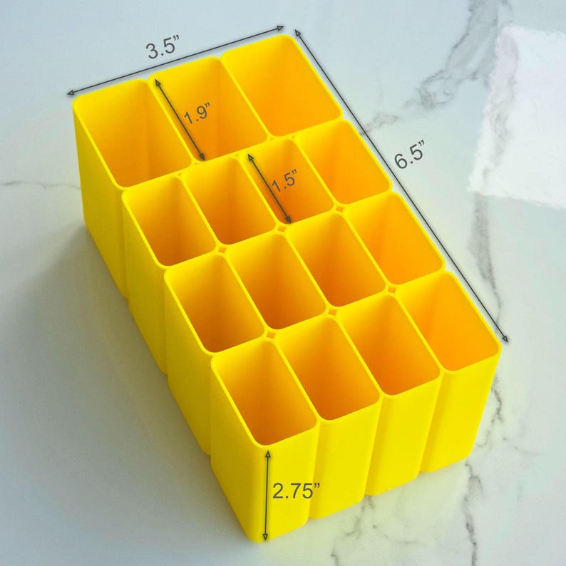 USB Cable Organizer Box | 15-Compartment Desktop Storage for Cables & Chargers
