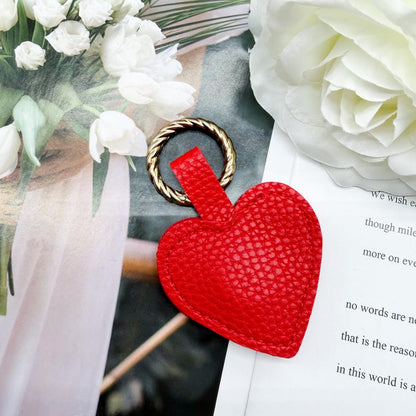 Personalized Leather Heart Hat Clip, Magnetic Bag Accessory, Travel Keychain Holder